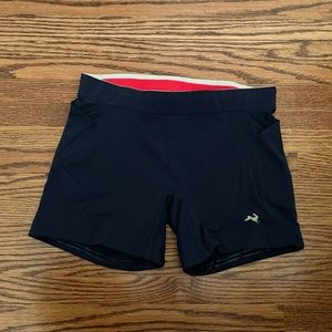 Tracksmith Lane 5 shorts in Navy